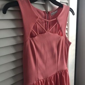 Coral colored cocktail dress!!! ONLY WORN ONCE!